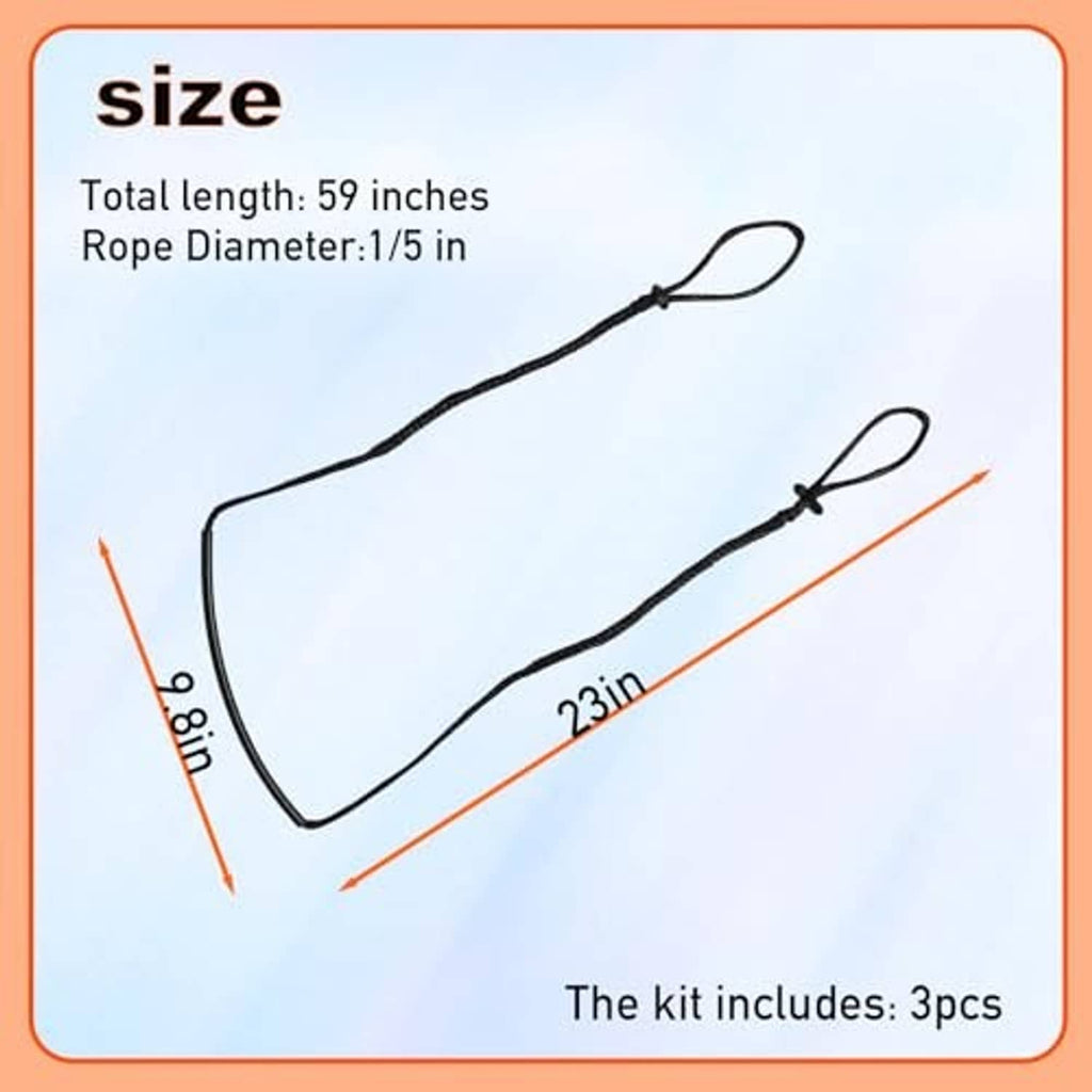 Braided single-step climbing aider strap with end loop, total length 59 in