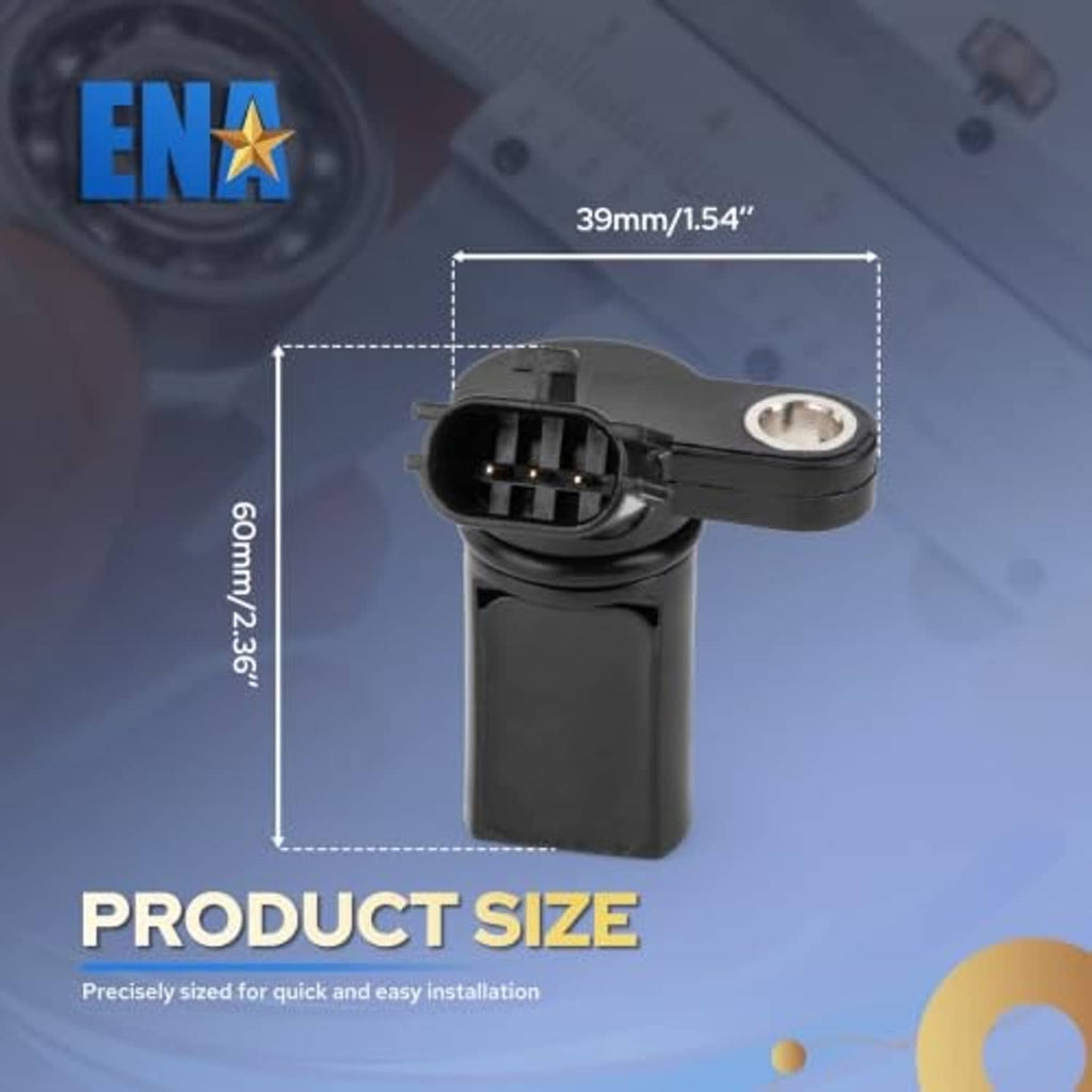 Camshaft position sensor product size diagram with measured dimensions
