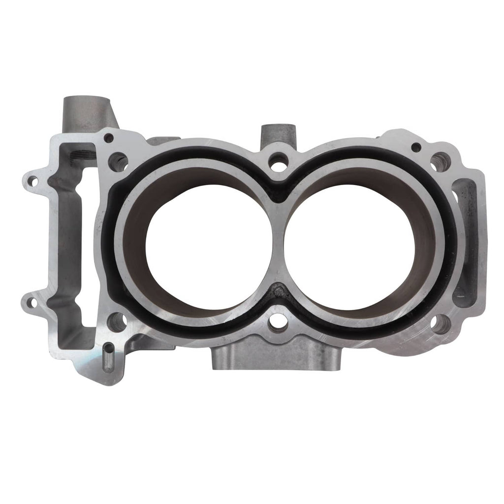 Cylinder block with two bores and gasket ring set, piston gasket kit