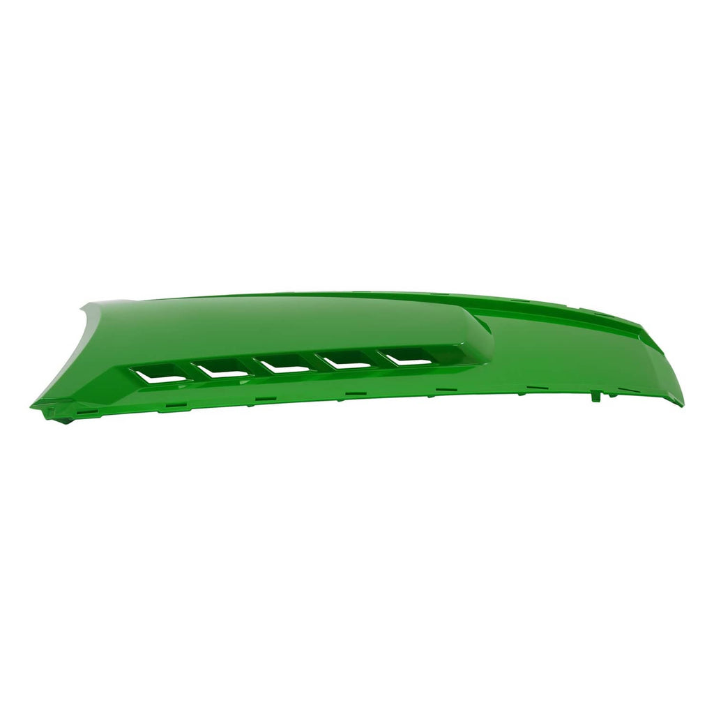 John Deere tractor upper hood panel, green with long vent openings
