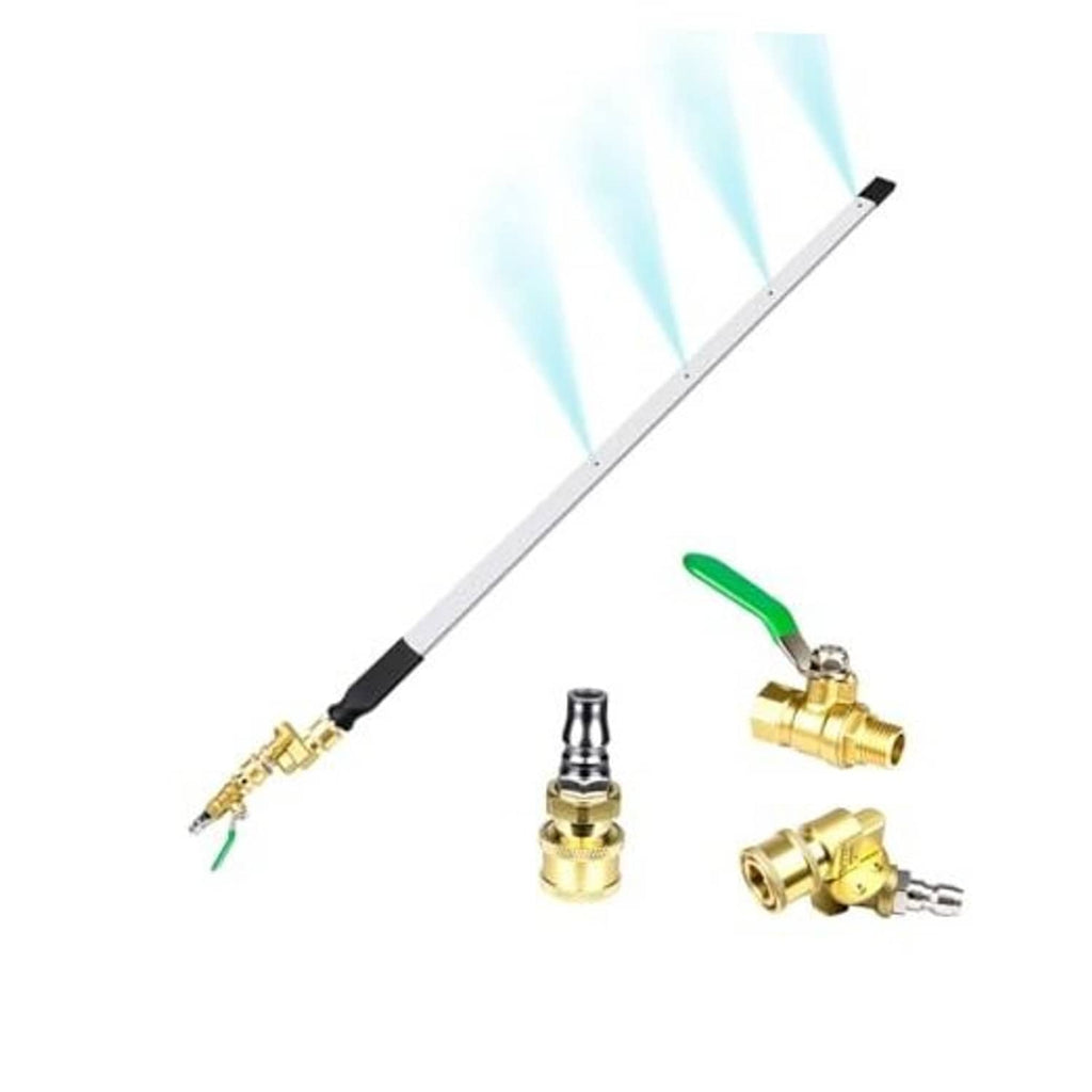 24-inch radiator cleaning wand with brass pressure jet and green nozzle