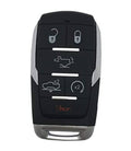 Black keyless remote fob shell case, 6-button front with lock/unlock and X2 labels
