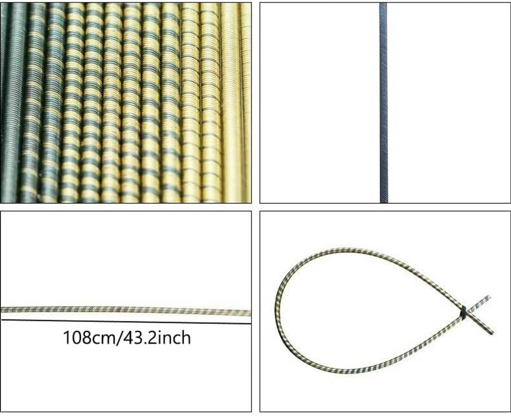 Braided drive shaft cable, 108 cm length, looped with end connector fitting