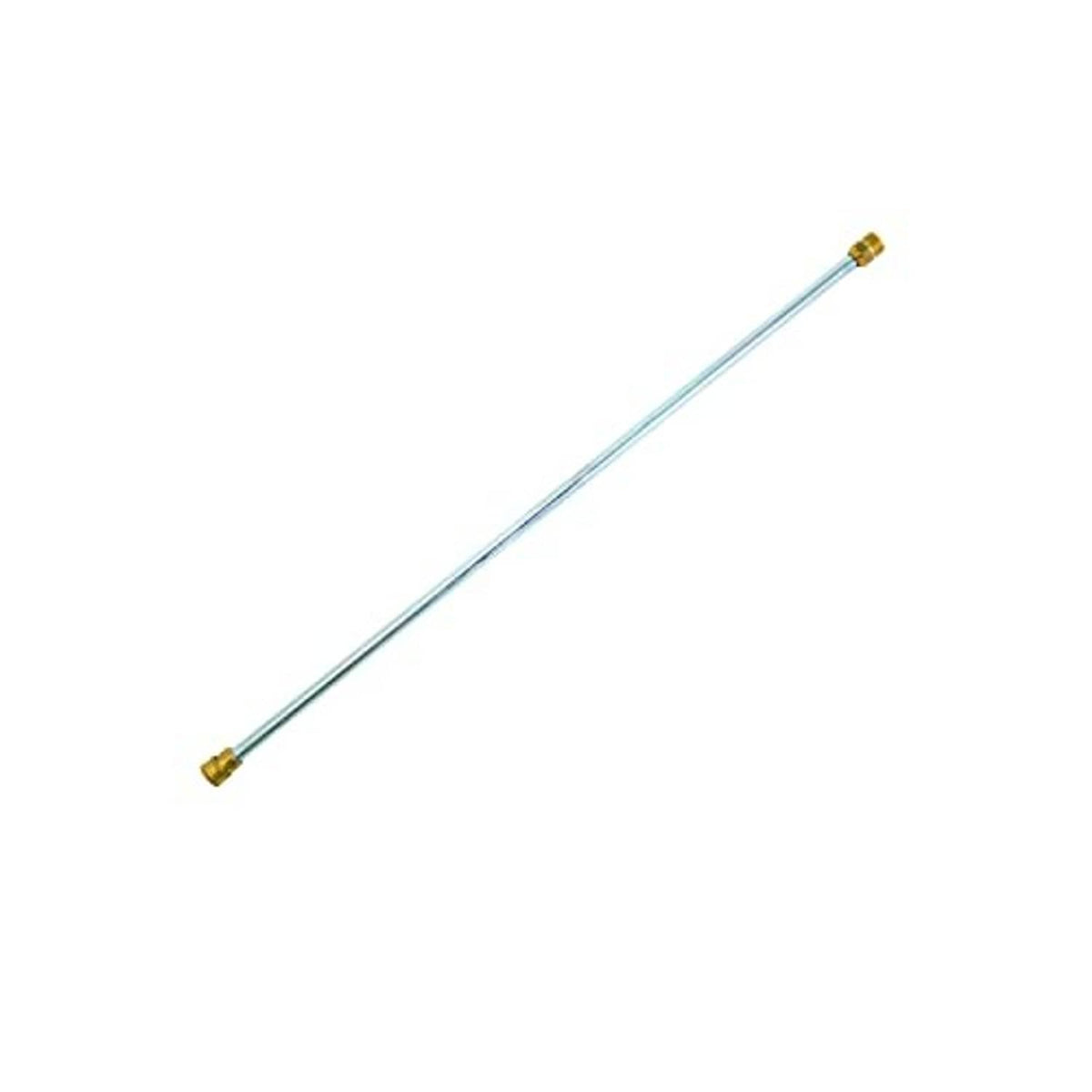 31-inch extension wand with light blue steel tube and brass threaded end fittings