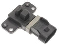 Engine camshaft position sensor with black electrical connector and mounting bracket