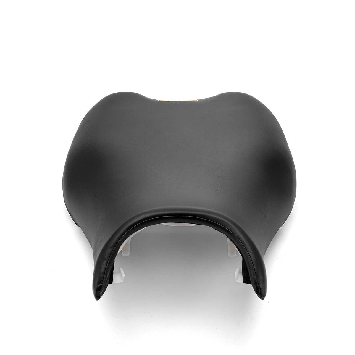 Black replacement seat underside with contoured front opening and protective edges