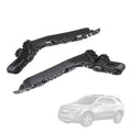 Black plastic front bumper cover retainer clips, driver and passenger side pair