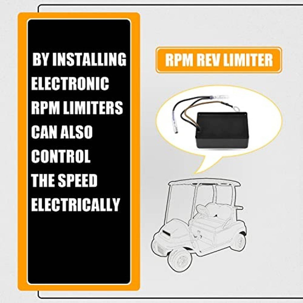 Black RPM rev limiter module with wiring harness for electronic speed control