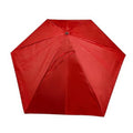 Red hexagonal beach sun umbrella replacement canopy with center button and folded panels