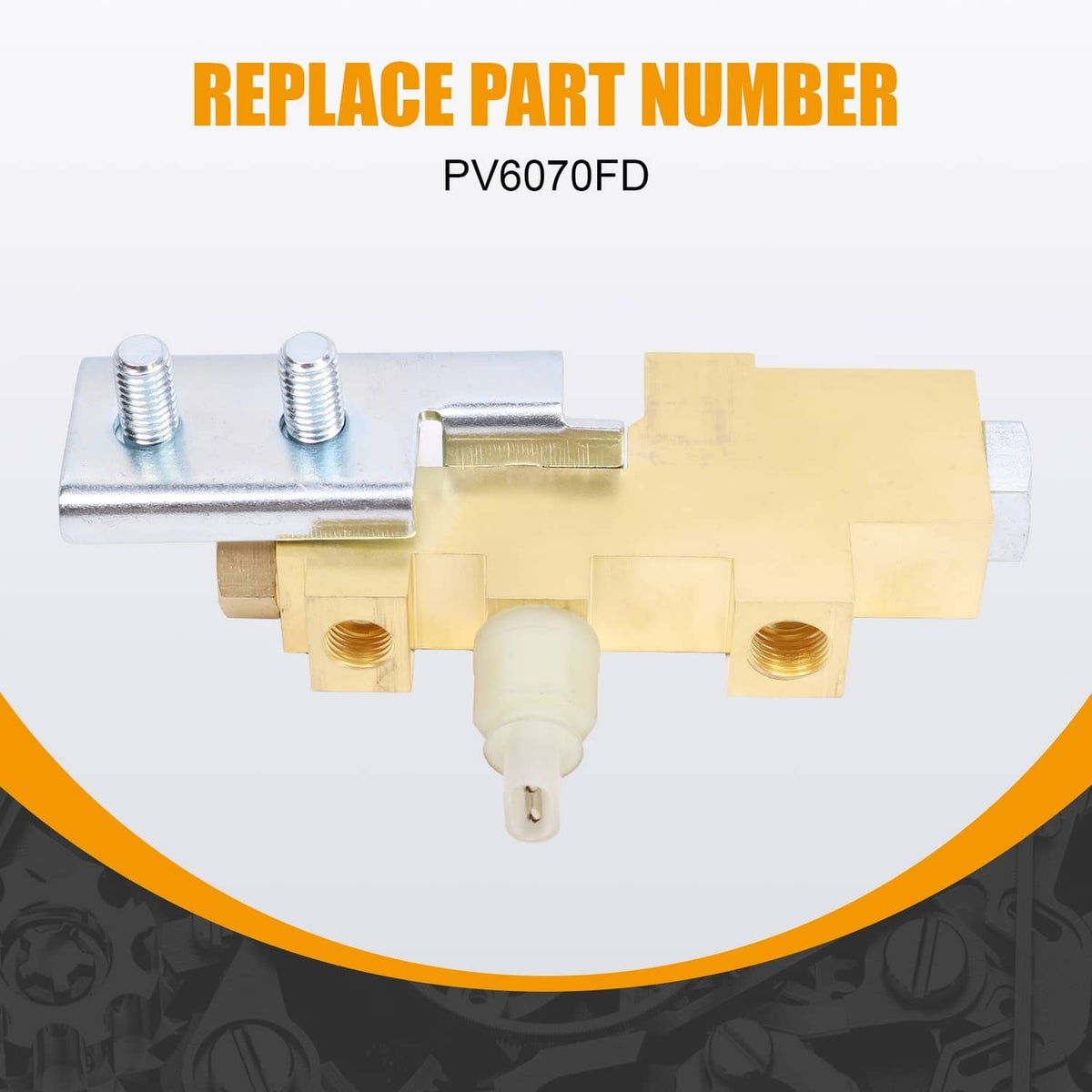 Proportioning valve disc drum assembly with threaded posts and white outlet nozzle