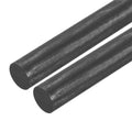 Graphite stirring rods, dark gray cylindrical sticks with smooth surface