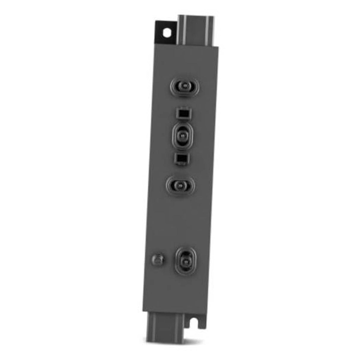 Power seat switch control panel with 6 button controls, dark gray