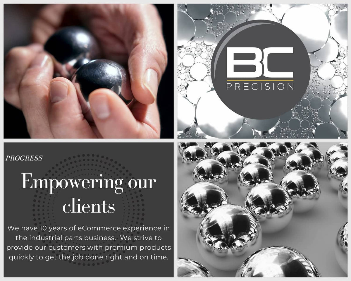 Chrome steel bearing balls in a hand, glossy 3/4 in balls held for size