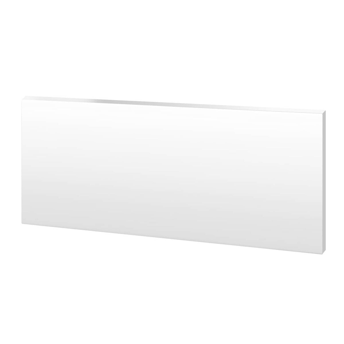 White HDPE plastic sheet board, horizontal rectangular panel view.