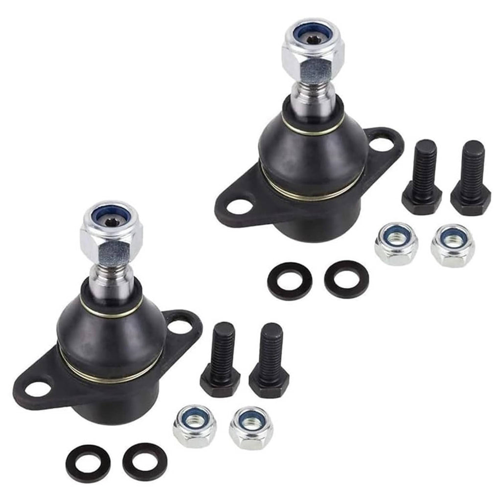 Ball joint and control arm kit parts, black rubber boots with metal studs and nuts