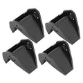 Set of 4 tire changer jaw protectors, dark gray plastic inserts with side hooks