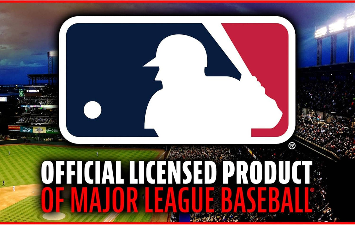Team logo fan baseball packaging panel with white batter silhouette