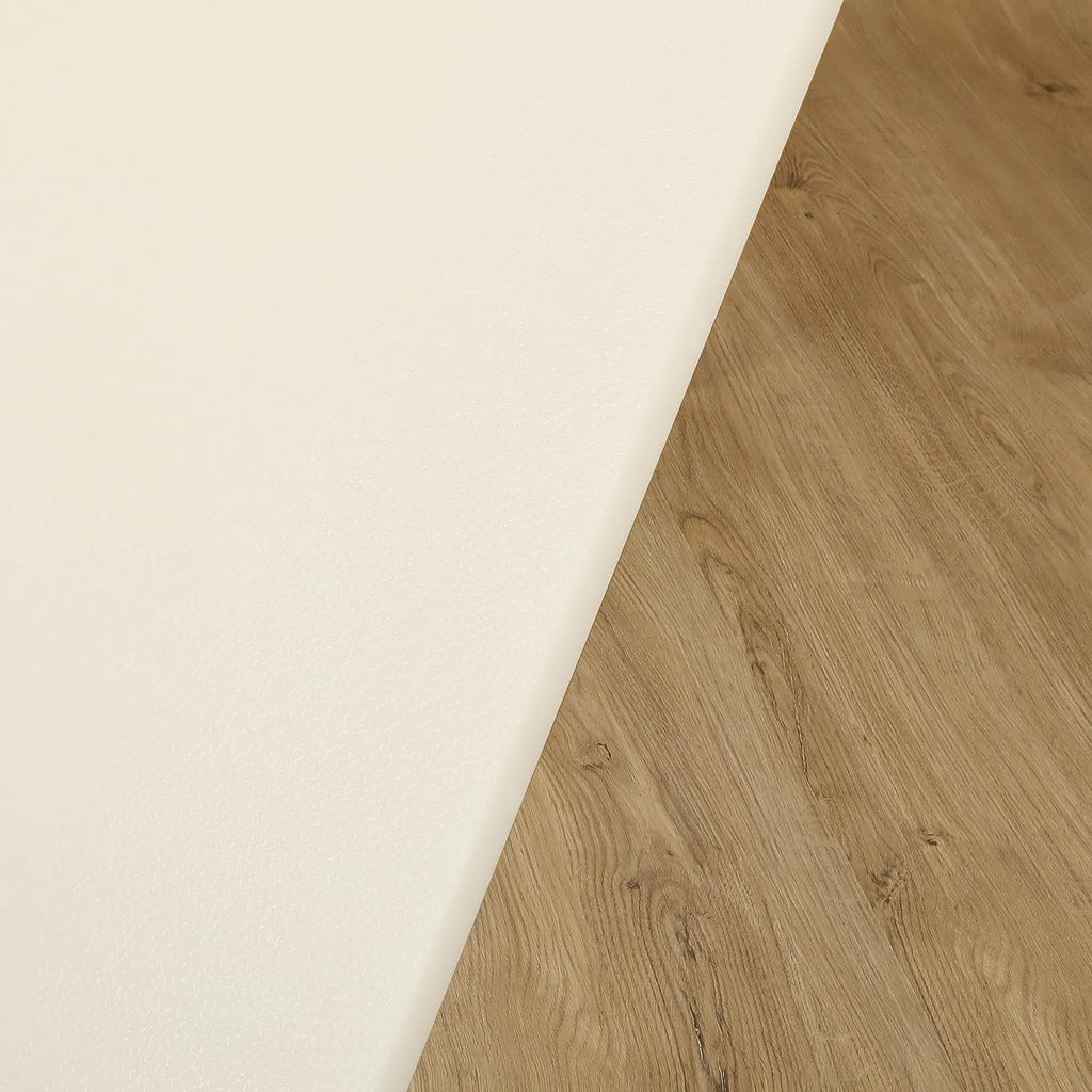 Boat locker door cover lid, white rectangular panel with rounded corners and mounting holes