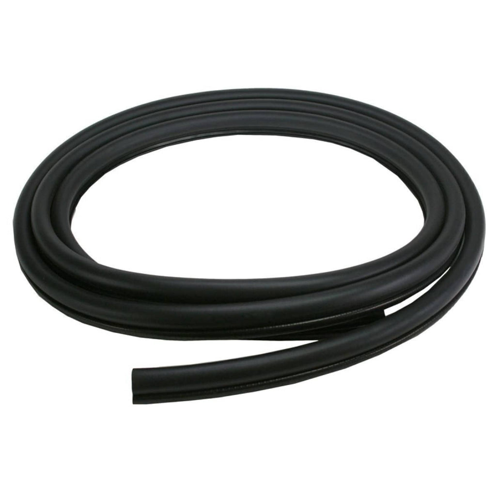 Black roll of window weatherstrip seal with multi-channel rubber profile