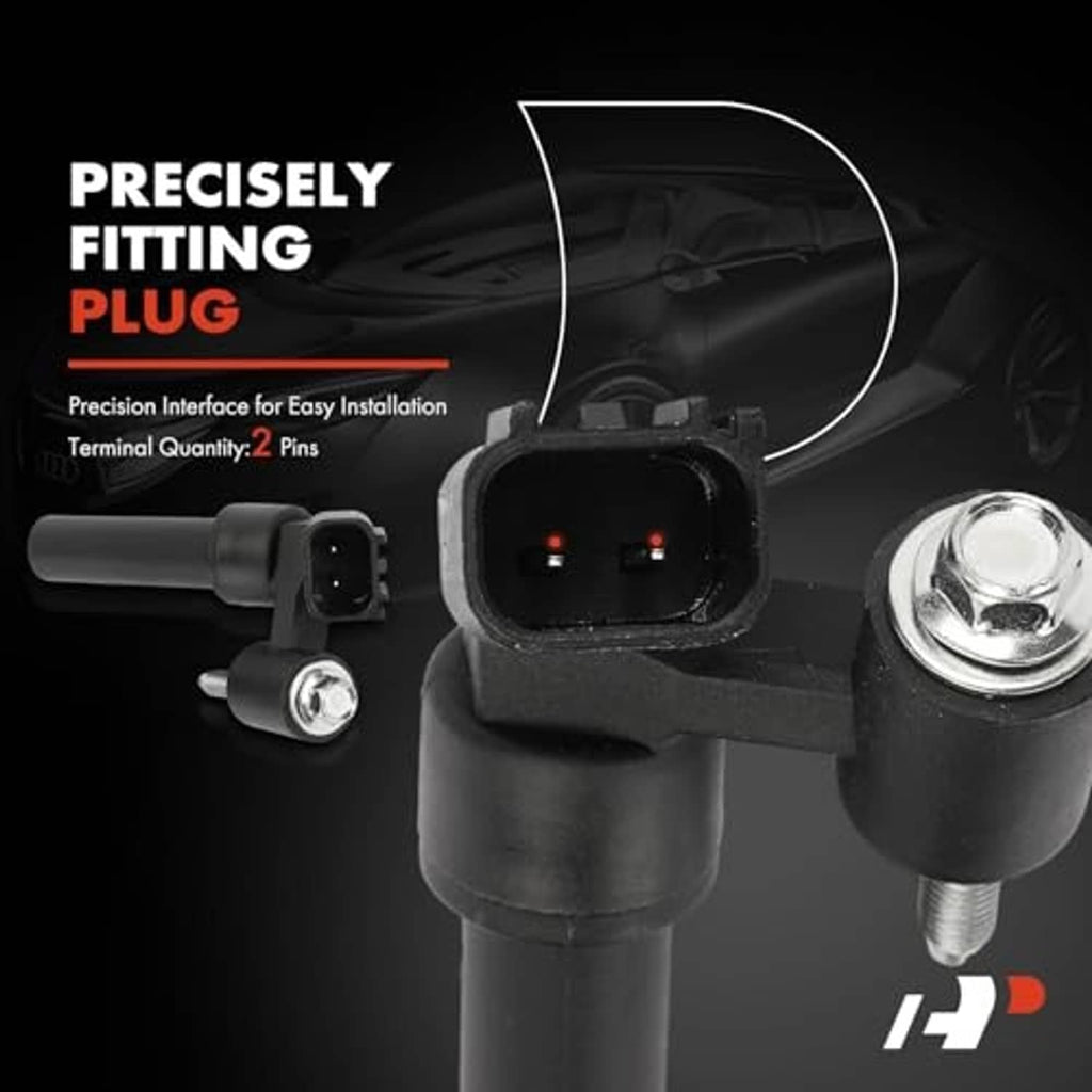 Crankshaft position sensor with 2-pin connector and silver screw terminal