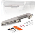Gray front door panel armrest repair kit with handle cover and mounting hardware