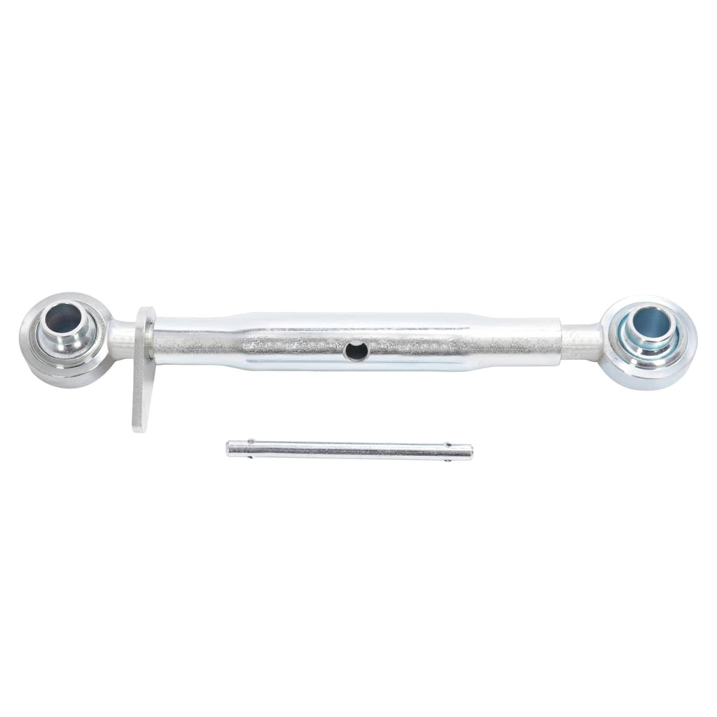 Adjustable galvanized 3-point hitch top link with two ends and mounting pin
