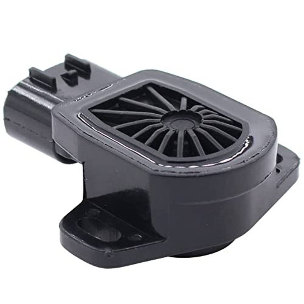 Throttle position sensor TPS with grille opening and black base, angled view