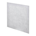 White marble-look PVC ceiling tile panel with smooth mottled gray veining