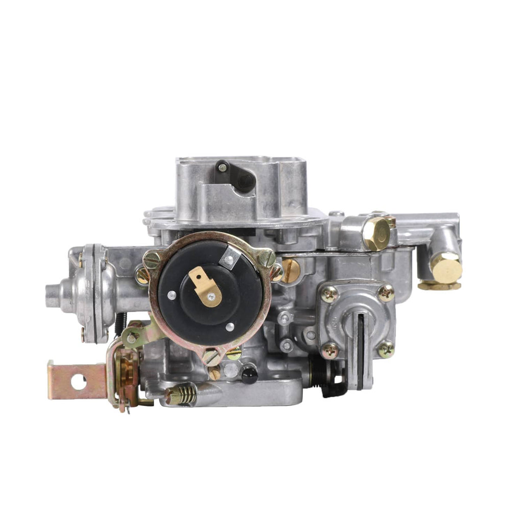 2-barrel carburetor with vacuum diaphragm housing and mounted throttle assembly