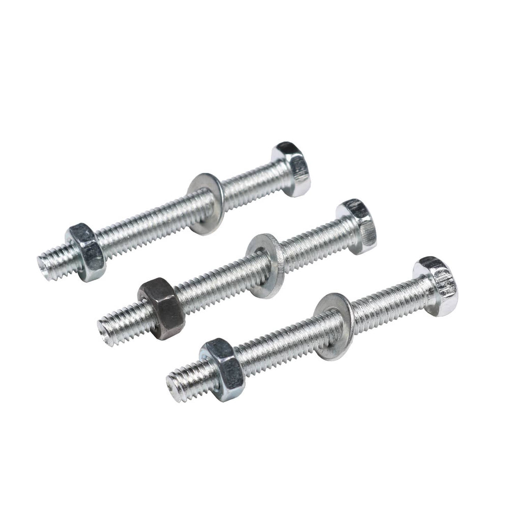 Flywheel puller hardware set of three long bolts with hex heads