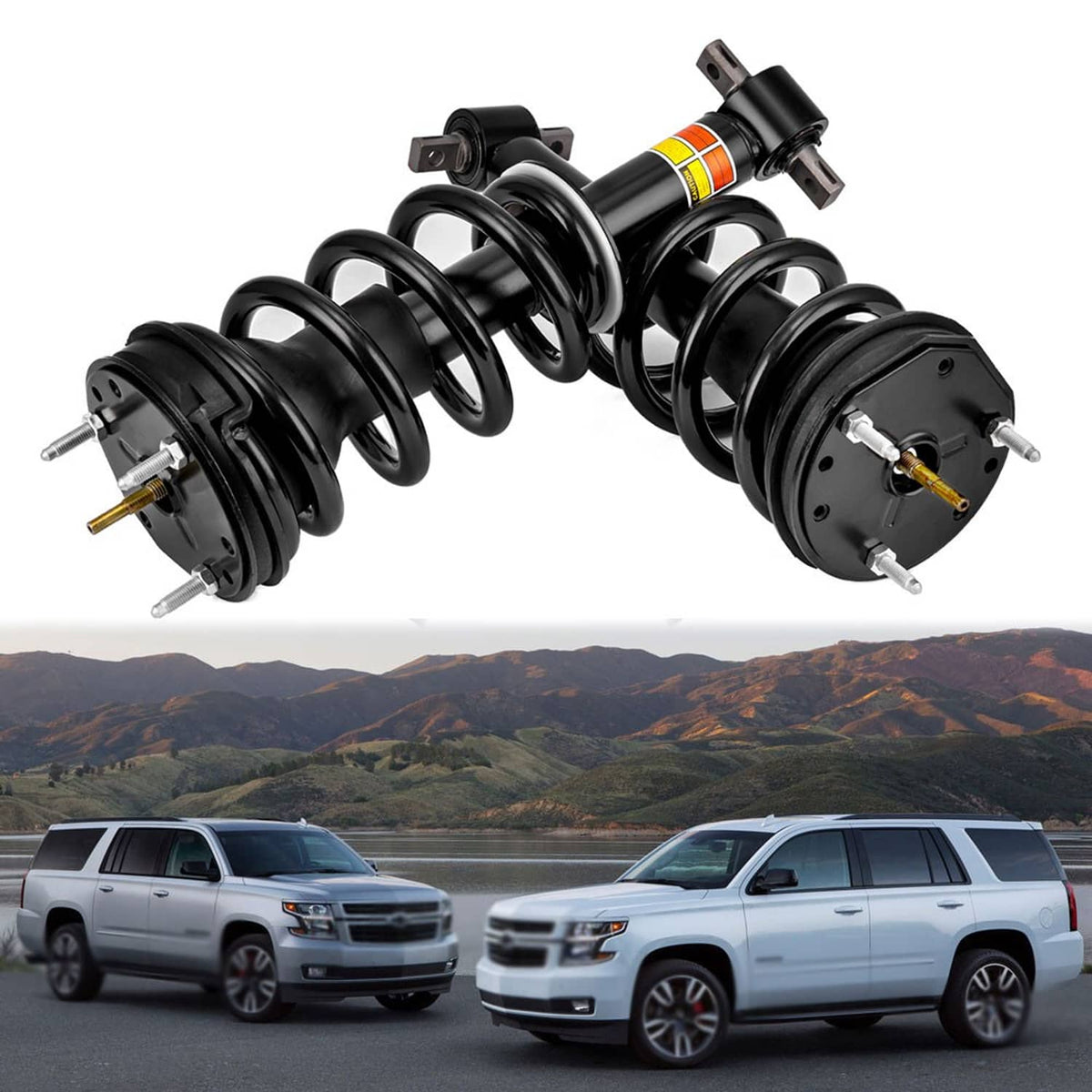 RivetOak 2X Front Shock Struts Fit For Cadillac Escalade GMC Yukon 2007-2014