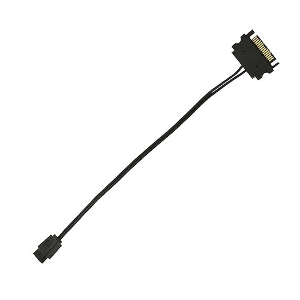 SATA power adapter cable with slimline and SATA connector ends