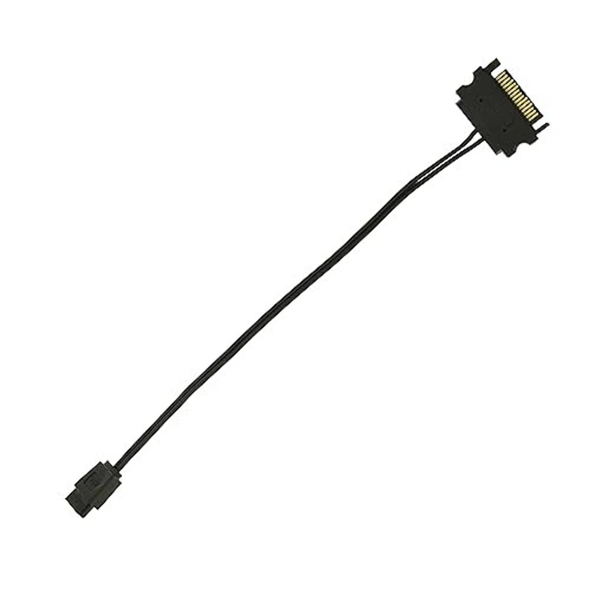 SATA power adapter cable with slimline and SATA connector ends