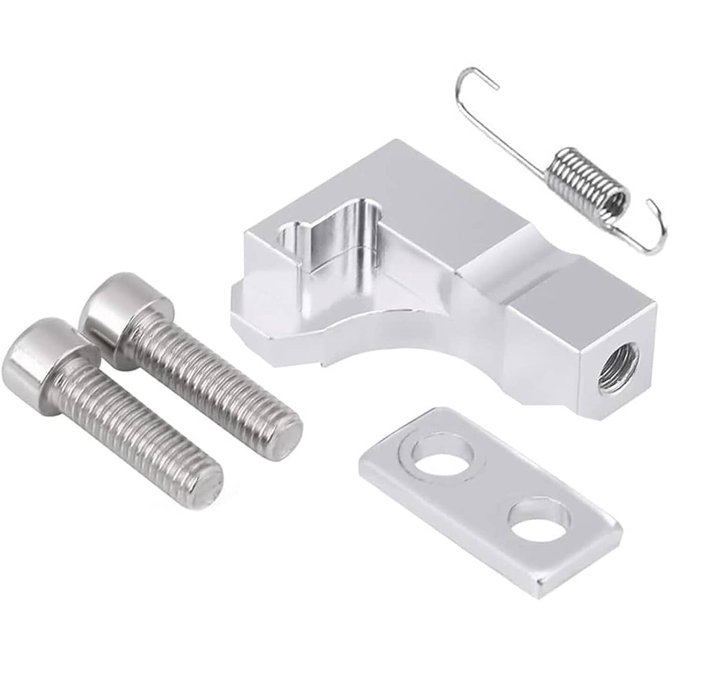 Metal intake manifold repair bracket with threaded holes and mounting plate