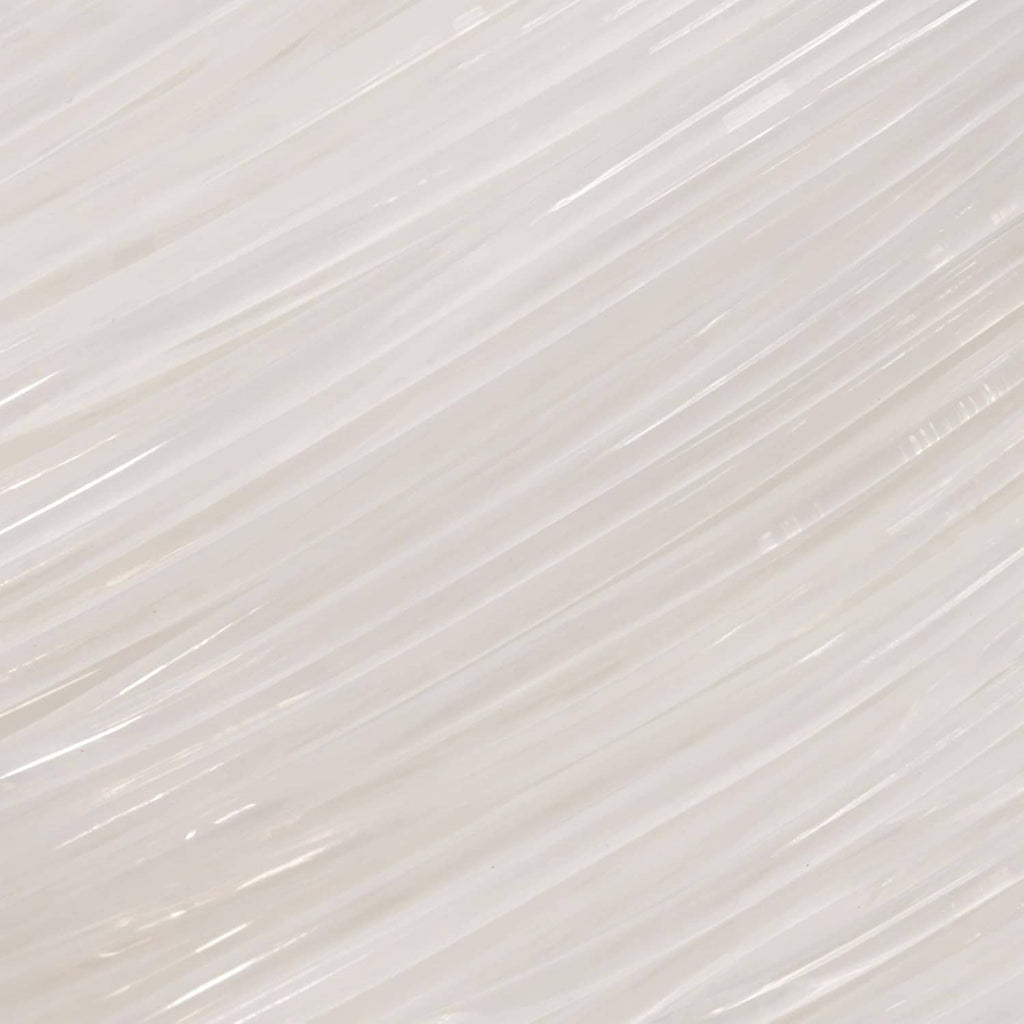 Close-up of clear elastic beading cord strand