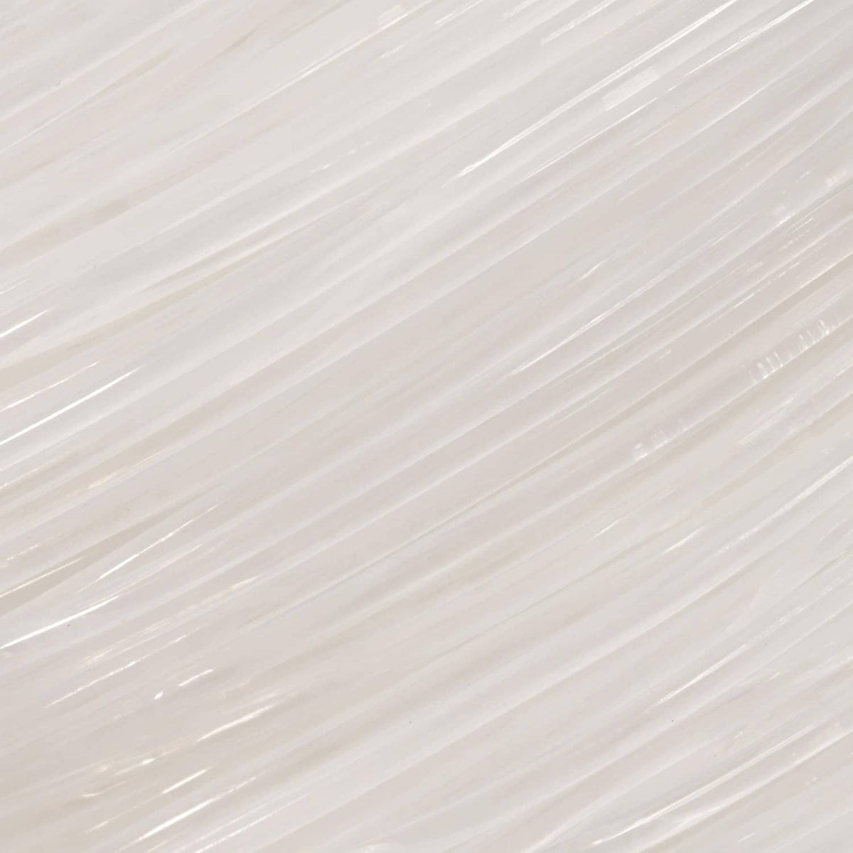 Close-up of clear elastic beading cord strand