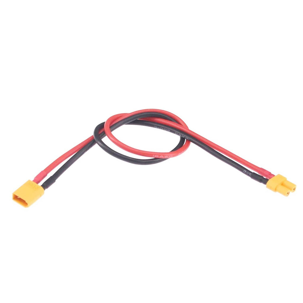 XT30 adapter extension cable with yellow XT30 connectors, red and black wires