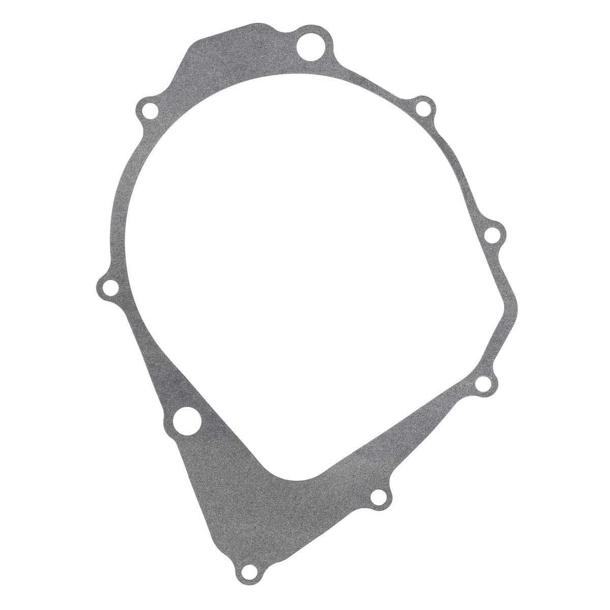 Engine cover gasket plate, gray rubberized gasket with bolt holes