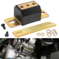 Transmission mount bracket with black polyurethane bushing and mounting plate