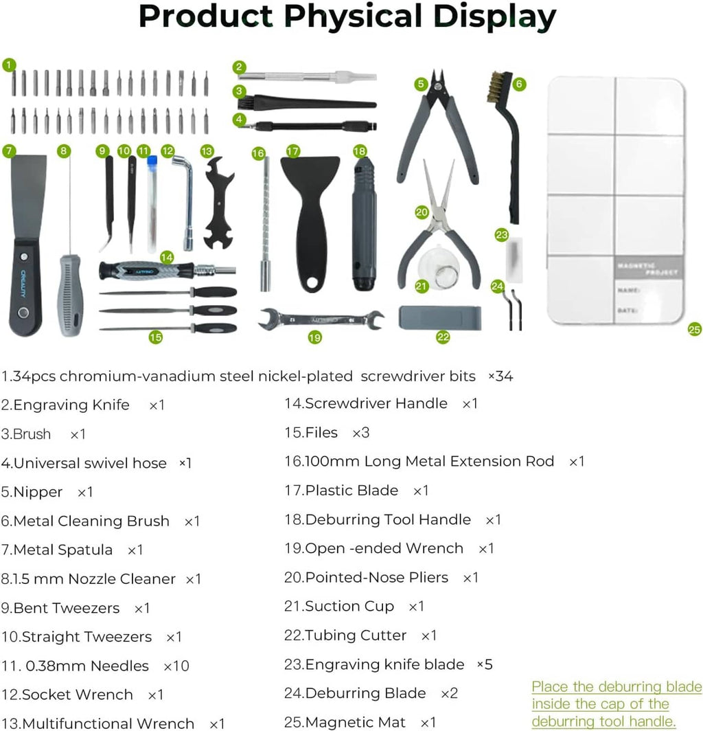 Tool wrap kit pro accessories laid out: screwdrivers, tools, blades, and bits