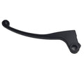 Black left clutch lever with pivot end and mounting hole bracket