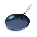 10-inch nonstick frying pan skillet with blue diamond-infused coating and silver handle