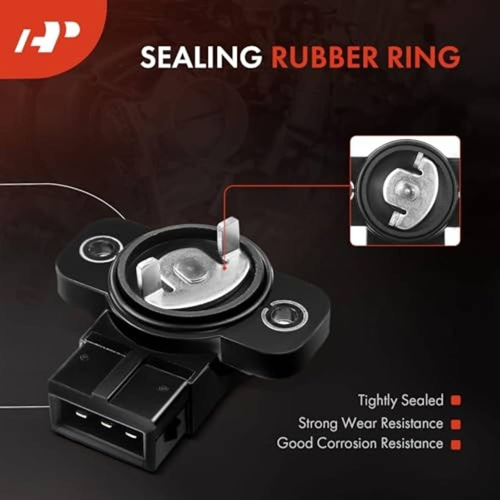 Throttle position sensor with sealing rubber ring detail callout