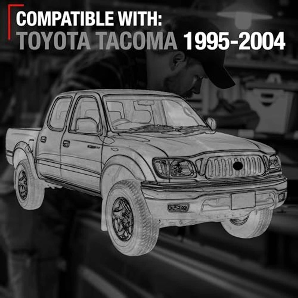 Exterior door handle replacement compatibility graphic with pickup truck