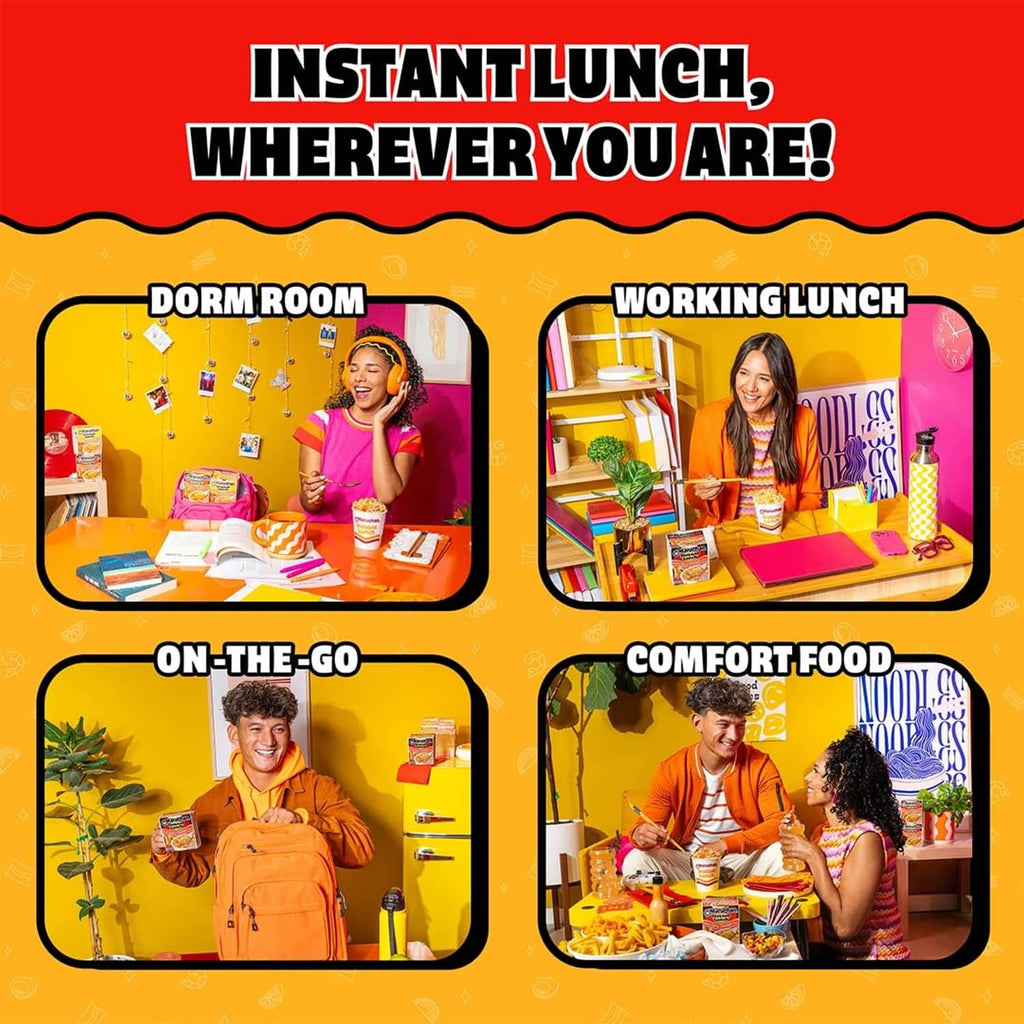 Maruchan Instant Lunch Hot & Spicy Chicken flavor instant noodle packs displayed