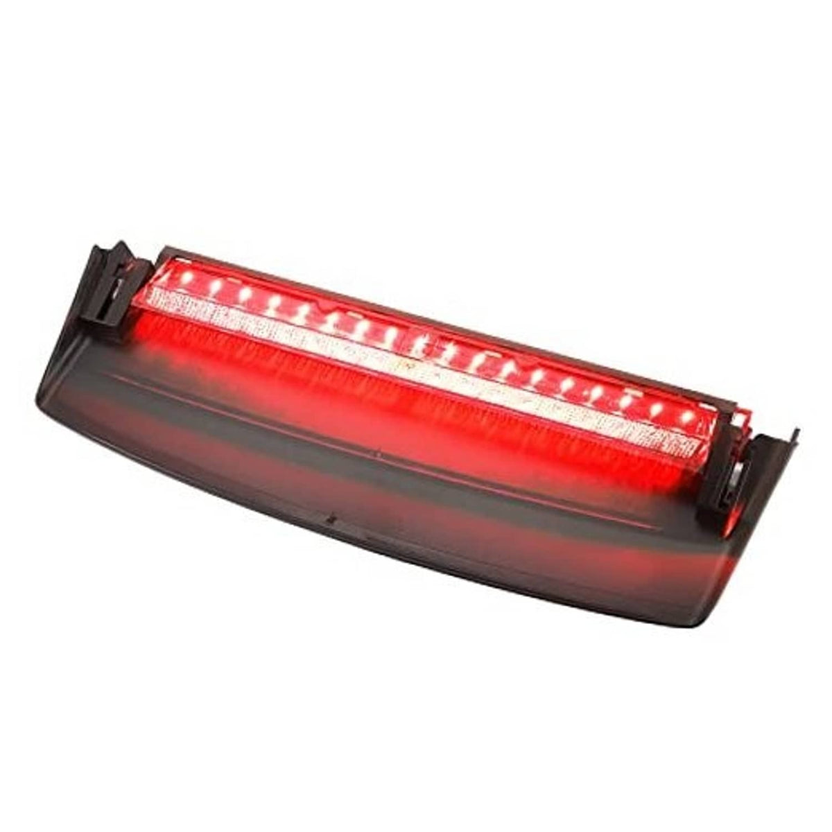 Red LED third brake stop light with dark housing and mounting brackets