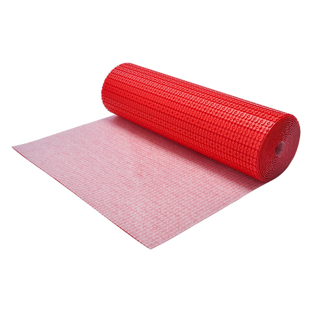 Electric floor heating mat roll with red mesh mat sheet