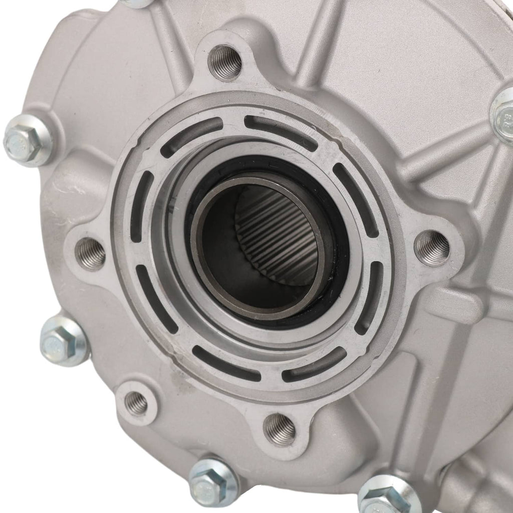 Bearing hub face with circular grooves and black inner ring