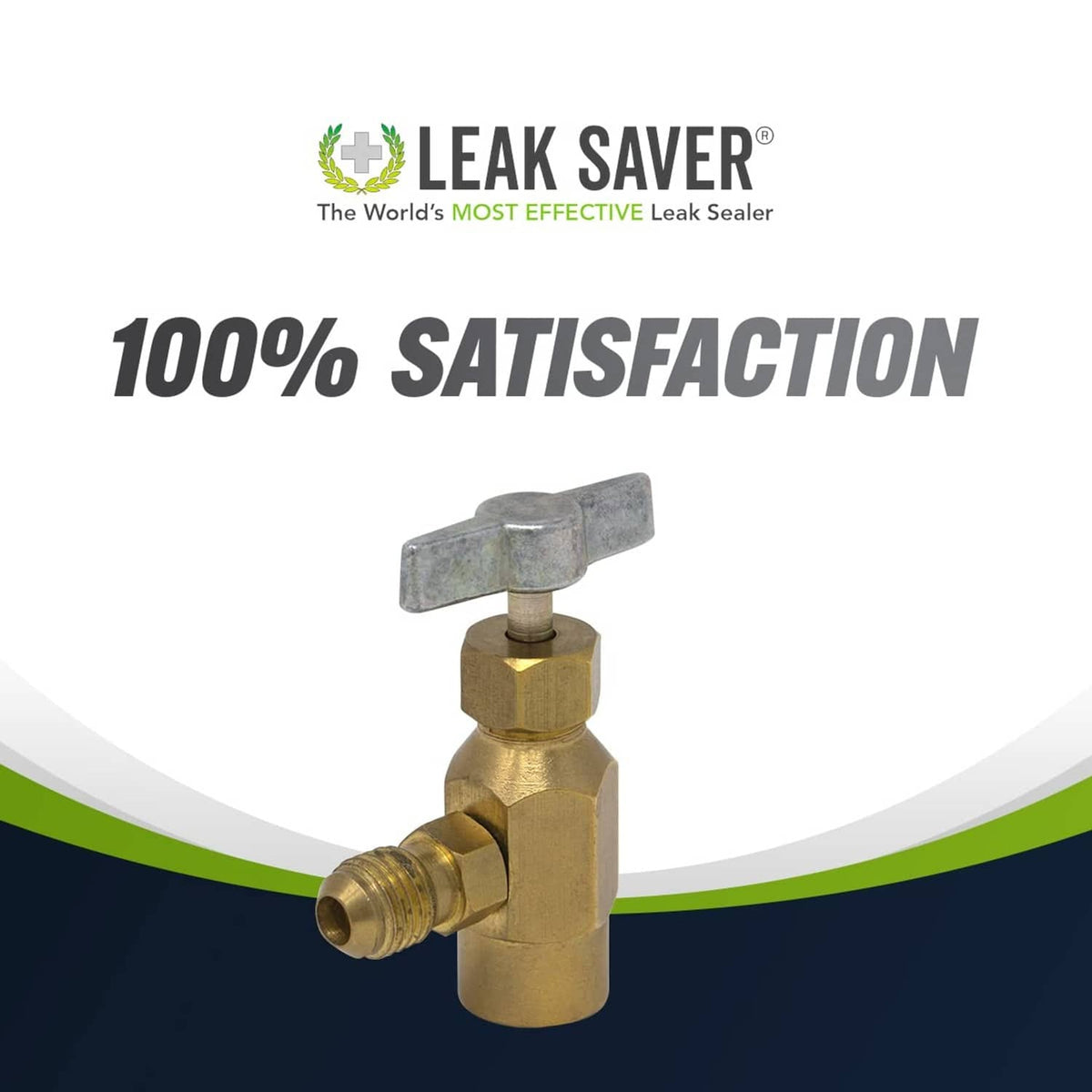 Brass K28 can tap adapter with T-handle valve for upright liquid charging connection