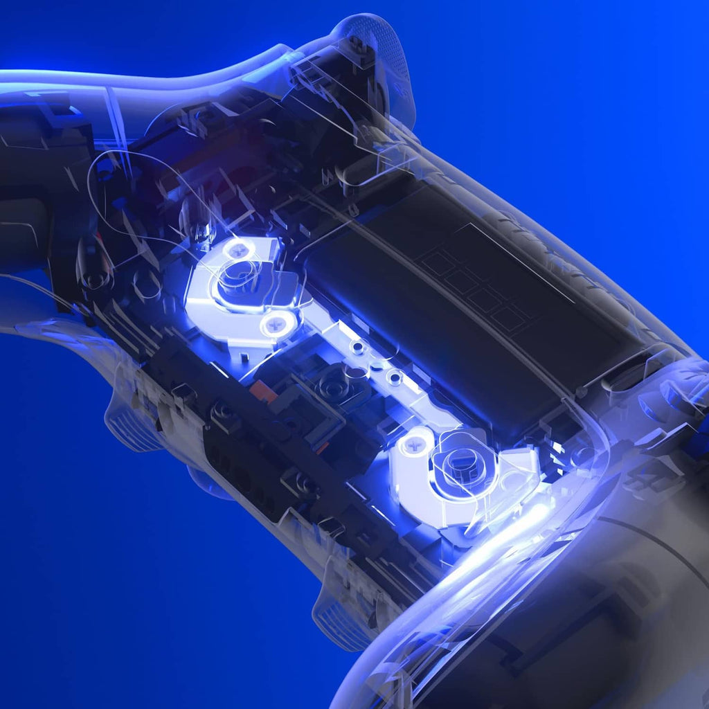 PS5 Edge back paddle module installed inside controller, internal components highlighted